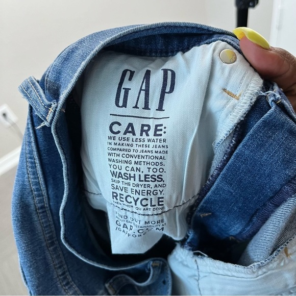 Gap Women Jeans 28" Mid Wash Mid Rise Baby Boot Stretch Denim Coastal Cowgirl - Picture 8 of 11